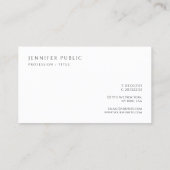 Modern Elegant Professional Minimalist Sleek 名刺 (裏面)