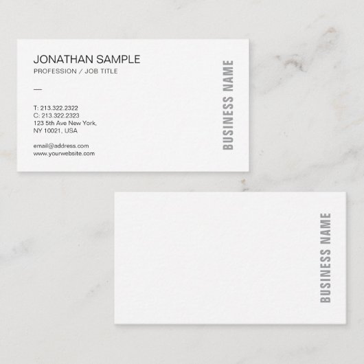 Modern Elegant Professional Minimalist Template 名刺 (正面/裏面)