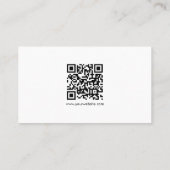 Modern Elegant Professional QR Code Template 名刺 (裏面)