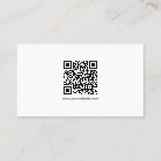 Modern Elegant Professional QR Code Template 名刺 (裏面)