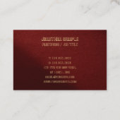 Modern Elegant Professional Template Custom 名刺 (裏面)