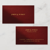 Modern Elegant Professional Template Gold Text 名刺 (正面/裏面)