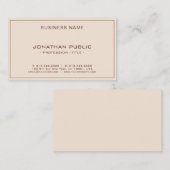 Modern Elegant Professional Template Terracotta 名刺 (正面/裏面)