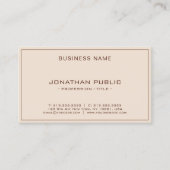 Modern Elegant Professional Template Terracotta 名刺 (正面)