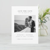 Modern Elegant QR Code Wedding Photo Save The Date 招待状 (スタンド正面)
