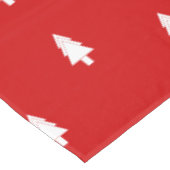 Modern elegant red pine tree Joy Christmas テーブルクロス (アングル)