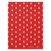 Modern elegant red pine tree Joy Christmas テーブルクロス (正面)