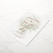 Modern Elegant Rose  箔招待状 (回転した状態)