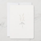 Modern Elegant Rose Gold & Blk Baptism  招待状 (裏面)