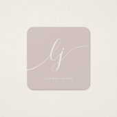 Modern Elegant Rose Pink Ivory Gift Certificate (正面)