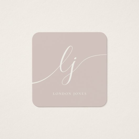 Modern Elegant Rose Pink Ivory Gift Certificate (正面)