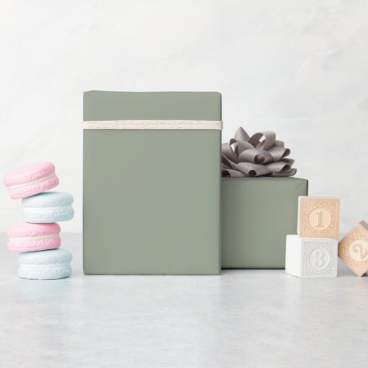 Modern Elegant Sage Green Wedding Birthday Party ラッピングペーパー (ベビーシャワー)