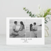 Modern Elegant Save the Date セーブザデート (スタンド正面)