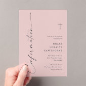 Modern Elegant Script Confirmation アクリル招待状 (インサイチュ (ポータブル))