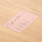 Modern Elegant Script Confirmation アクリル招待状 (レイダウン)