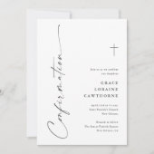 Modern Elegant Script Confirmation 招待状 (正面)