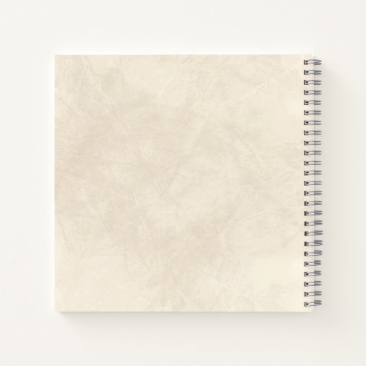 Modern elegant script ivory guest book for wedding ノートブック (裏面)