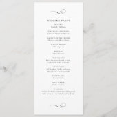 Modern Elegant Script Wedding プログラム (裏面)