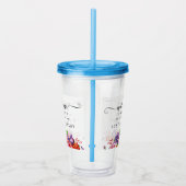 Modern Elegant Script Wedding Welcome アクリルタンブラー (右)