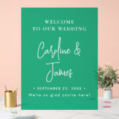 Modern Elegant Script Wedding Welcome Acrylic Sig アクリルサイン (ウェディング)