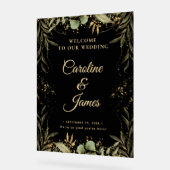 Modern Elegant Script Wedding Welcome  Acrylic Sig アクリルサイン (傾斜)