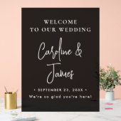 Modern Elegant Script Wedding Welcome  Acrylic Sig アクリルサイン (ウェディング)