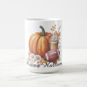 Modern elegant  simple Halloween  pumpkin  コーヒーマグカップ (中央)