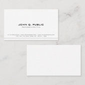 Modern Elegant Simple Professional Template 名刺 (正面/裏面)