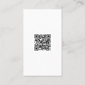 Modern Elegant Simple QR Code Template Vertical 名刺 (裏面)