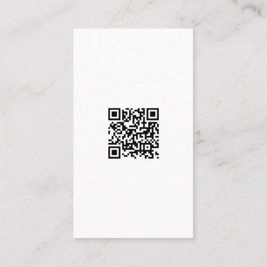Modern Elegant Simple QR Code Template Vertical 名刺 (裏面)