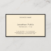 Modern Elegant Simple Typography Script Luxury 名刺 (裏面)