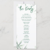 Modern Elegant Simple Wedding Program (裏面)