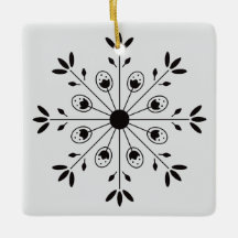 Modern Elegant Snowflake Christmas 
