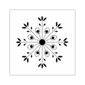 Modern Elegant Snowflake Christmas ラバースタンプ (インプリント)