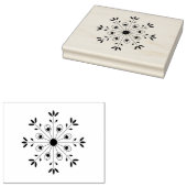 Modern Elegant Snowflake Christmas Holiday ラバースタンプ (押印)