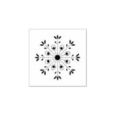 Modern Elegant Snowflake Christmas Holiday ラバースタンプ (インプリント)