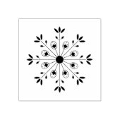 Modern Elegant Snowflake Christmas Holiday ラバースタンプ (インプリント)