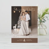 Modern Elegant Sophisticated Photo Couple Wedding (スタンド正面)