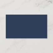 Modern Elegant Template Attorney Lawyer Navy Blue 名刺 (裏面)