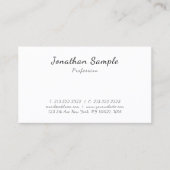 Modern Elegant Template Calligraphy Script Sleek 名刺 (正面)