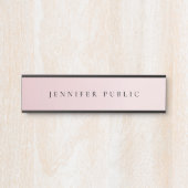 Modern Elegant Template Luxe Glamour Rose Gold サインプレート (正面)