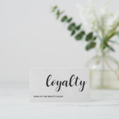 Modern Elegant Texture Light Grey Beauty ロイヤリティカード (スタンド正面)