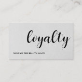 Modern Elegant Texture Light Grey Beauty ロイヤリティカード (正面)