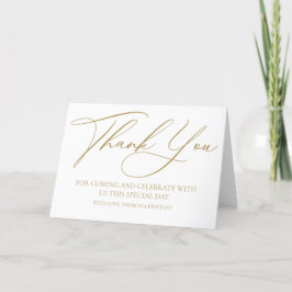 Modern elegant Thank you card  サンキューカード