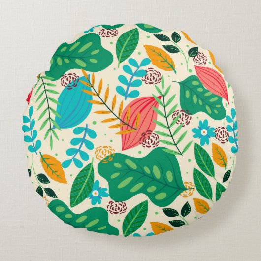 Modern Elegant Trendy Decorative  ラウンドクッション (正面)