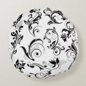 Modern Elegant Trendy Decorative  ラウンドクッション (裏面)