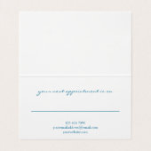 Modern Elegant Turquoise Custom Business Logo    名刺 (内部フラット)