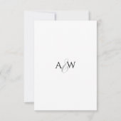 Modern Elegant Typography Photo  セーブザデート (裏面)