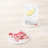 Modern Elegant Valentine’s Day Romantic Love Desig コースター (側面)