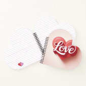 Modern Elegant Valentine’s Day Romantic Love Desig ノートブック (内部)